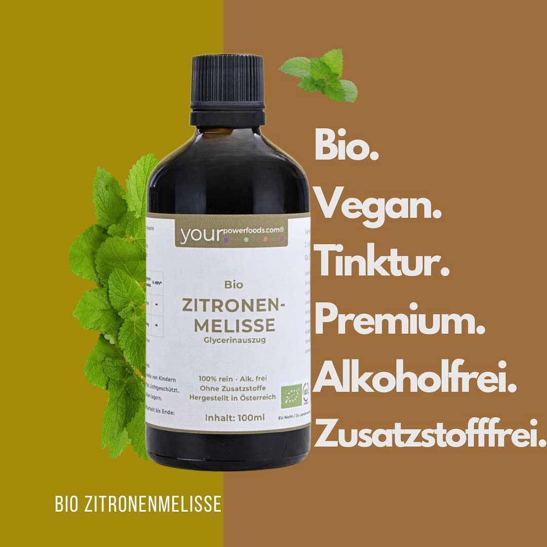 Bio Zitronenmelisse – alkoholfrei, Lemon Balm, konform, 100ml