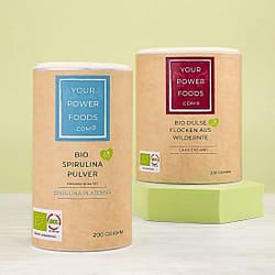 Bio Dulse Flocken und Bio Spirulina Pulver-Set