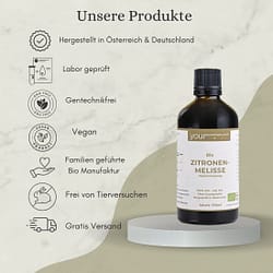 Bio Zitronenmelisse – alkoholfrei, Lemon Balm, konform, 100ml