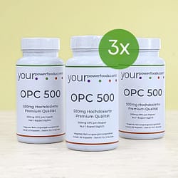 OPC Hochdosiert 500mg, Weintrauben Kernextrakt, 3-er Set
