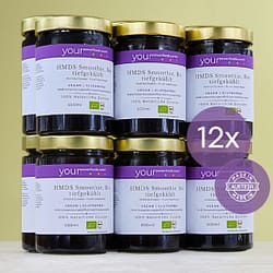 HMDS - Smoothie mit allen Zutaten, Fertiges Produkt, tiefgekühlt, vegan, glutenfrei, Vorteilsset 12 x 500 ml