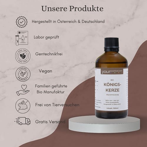 Bio Königskerze Tinktur – alkoholfrei,100ml