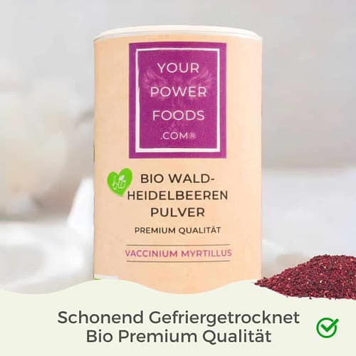 Waldheidelbeerenpulver, blaubeeren pulver Bio, hmds smoothie nach Anthony William (2)