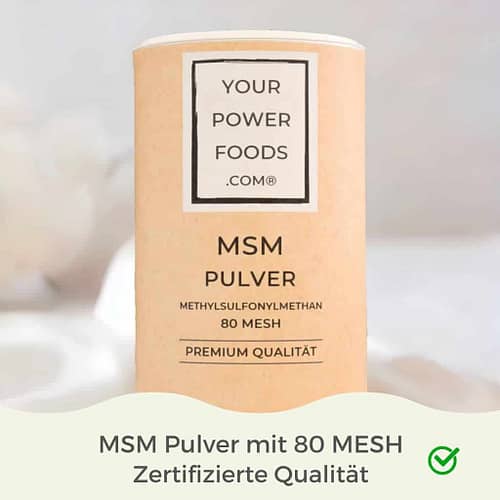 Msm Pulver80 mesh smoothie d'après Anthony William
